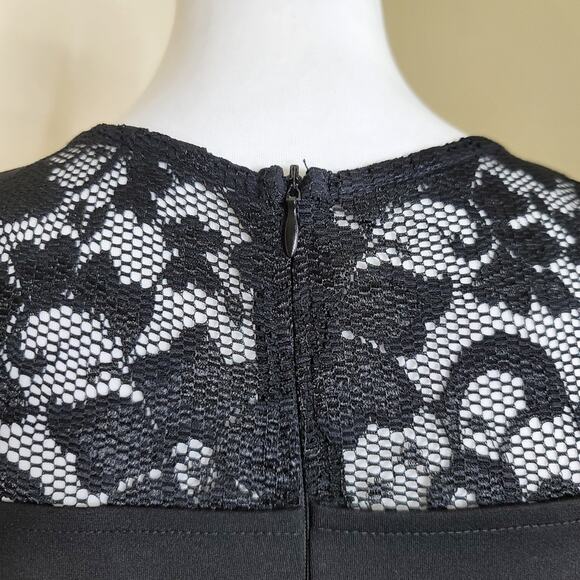 Pinup Rockabilly Little Black Dress, Size Small 50's 60's Retro, Flare Dress NEW - Picture 6 of 10